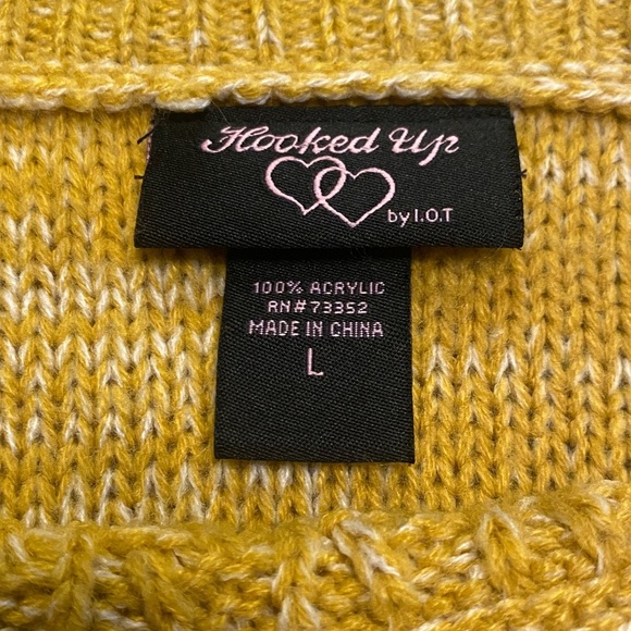 Hooked Up by IOT Mustard Knit Sweater - Picture 2 of 10